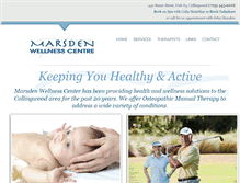 Tablet Screenshot of marsdenwellnesscentre.com